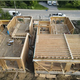 Home framing construction project in the Greater Toronto Area