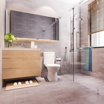 Bathroom renovation project in the Greater Toronto Area